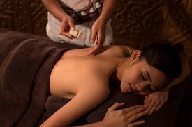 Professional massage treatment session